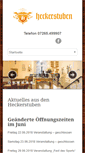 Mobile Screenshot of heckerstuben.de